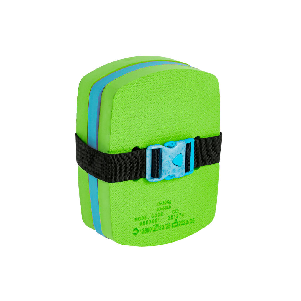 Ceinture de natation bleu vert 15-30 kg avec flotteur amovible