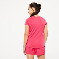 Majica kratkih rukava S500 prozračna za devojčice - roze