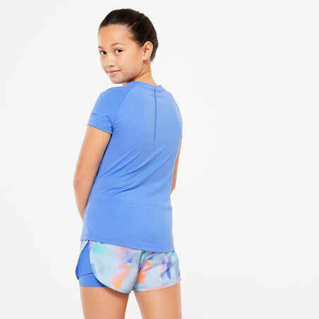 Mergaičių orui pralaidūs marškinėliai „S500“, mėlyni
