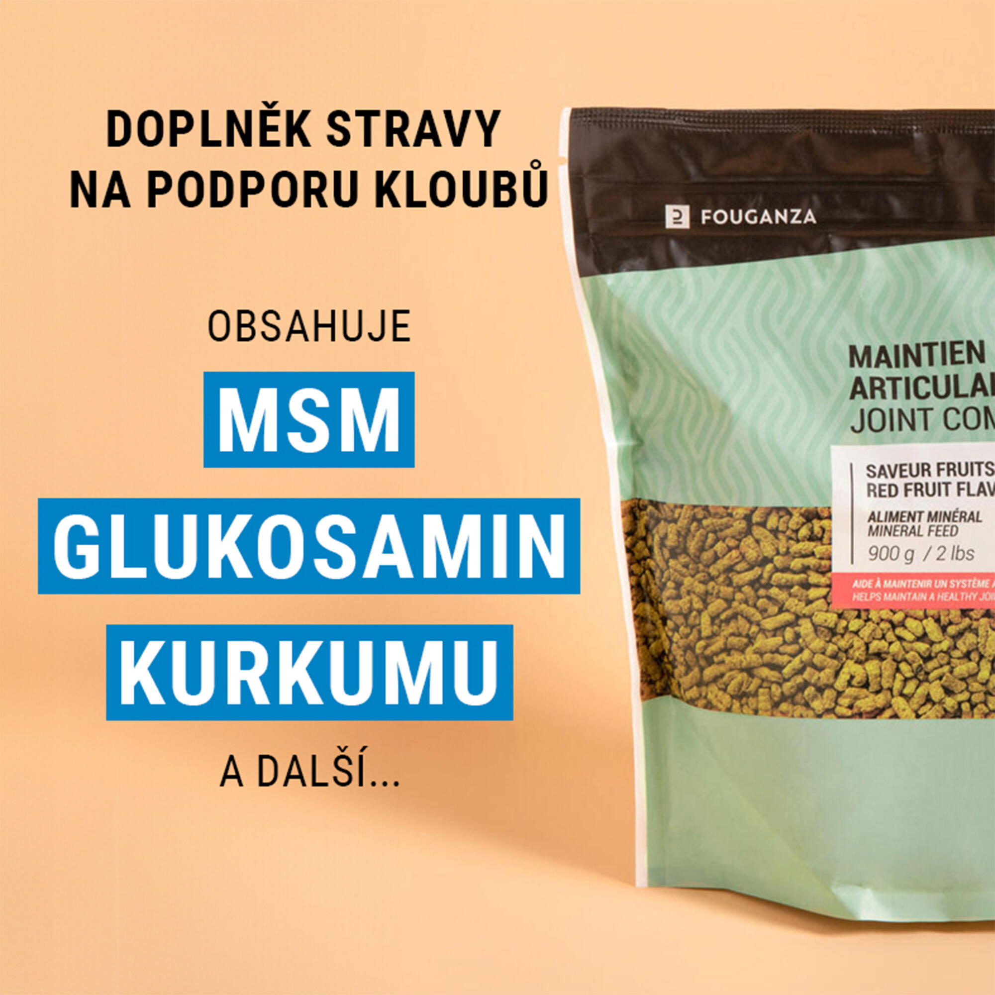 Doplněk stravy na podporu kloubů pro koně a poníky 900 g 2/4