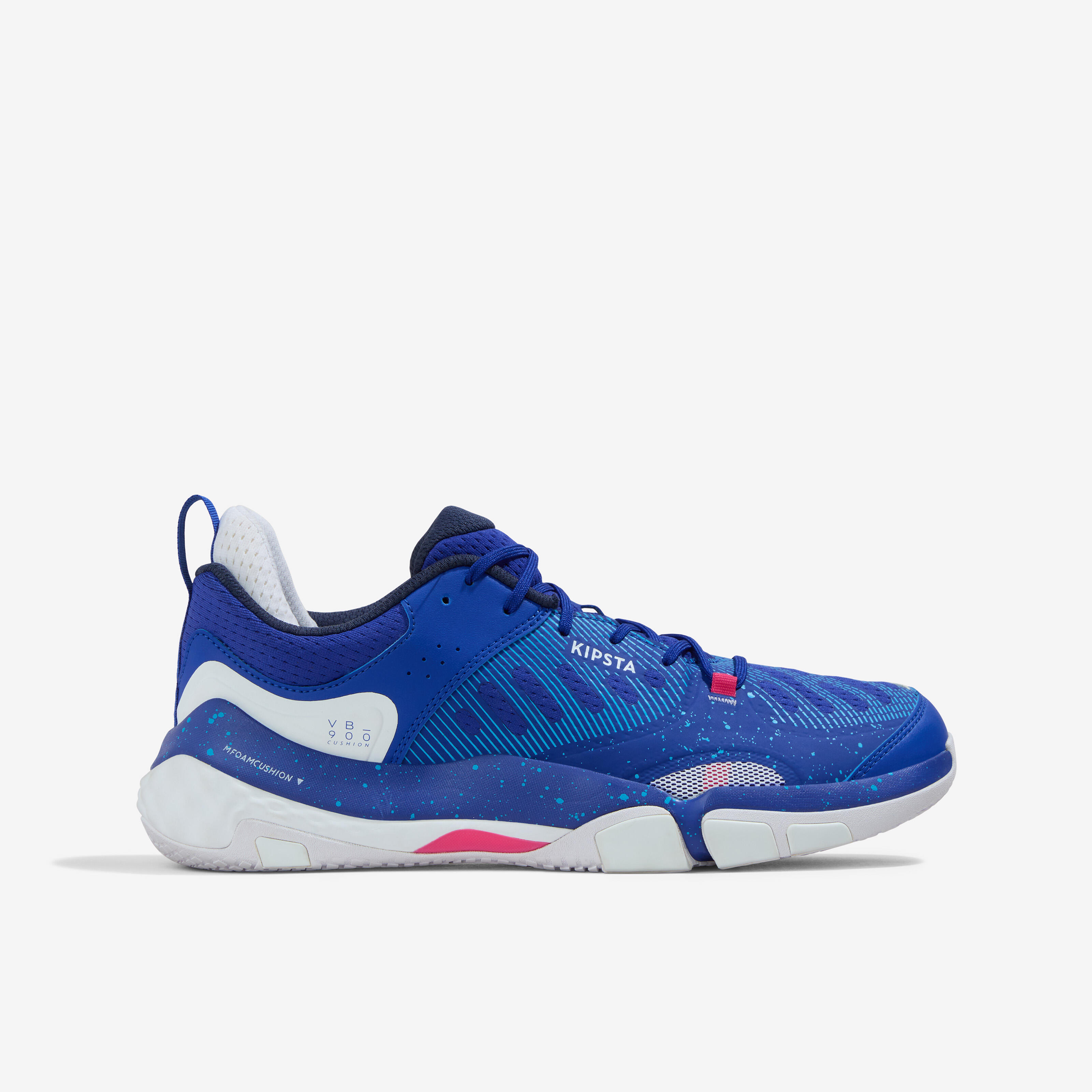 chaussures de volleyball adulte - cushion basses bleu - allsix