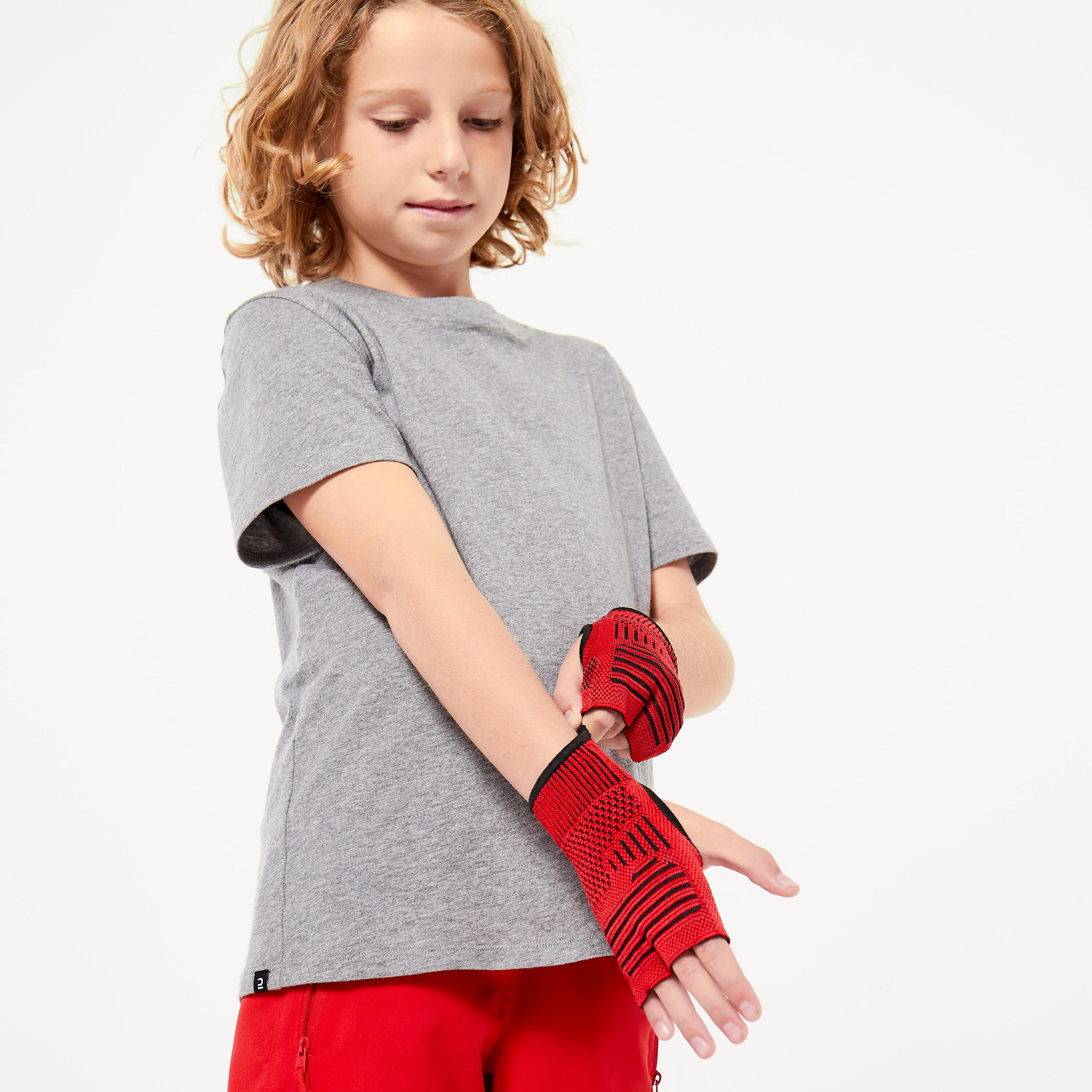 Kids' Boxing Inner Gloves - Red 4/5