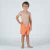 Chlapčenské plážové šortky 100 Sign oranžové