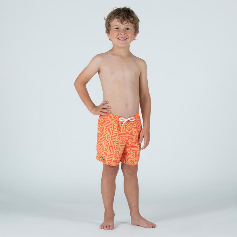 Boardshorts Jungen - 100 Sign orange