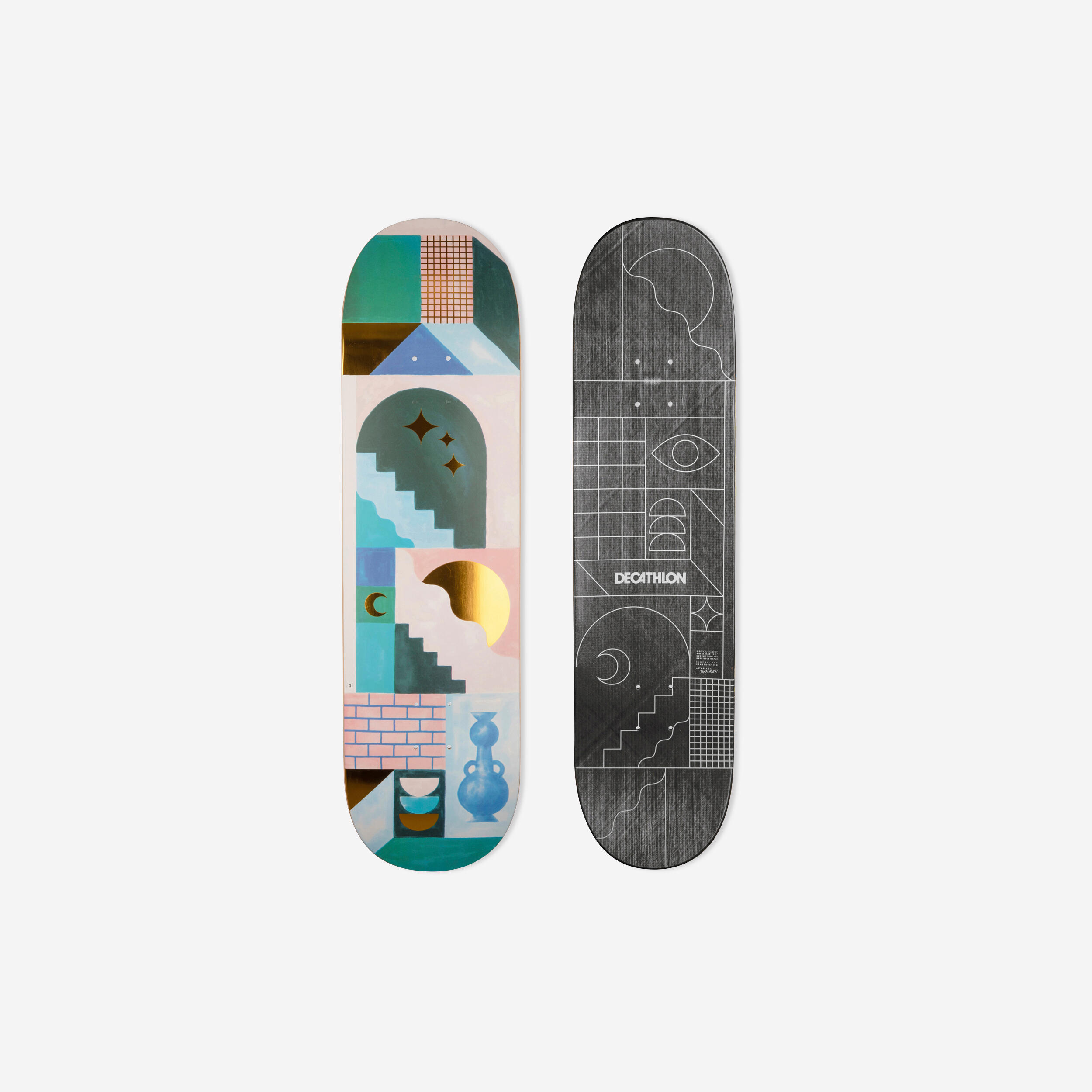 Decathlon - Planche De Skate Composite Dk900 Fgc Taille 8.75" By Tomalater - Planche De Skate - Skateboard - - 8.75" - Decathlon