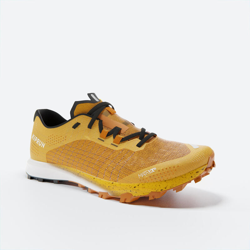 Chaussures trail running compétition homme - kiprun race light mangue