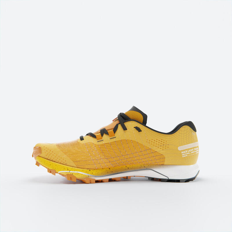 Chaussures trail running compétition homme - kiprun race light mangue