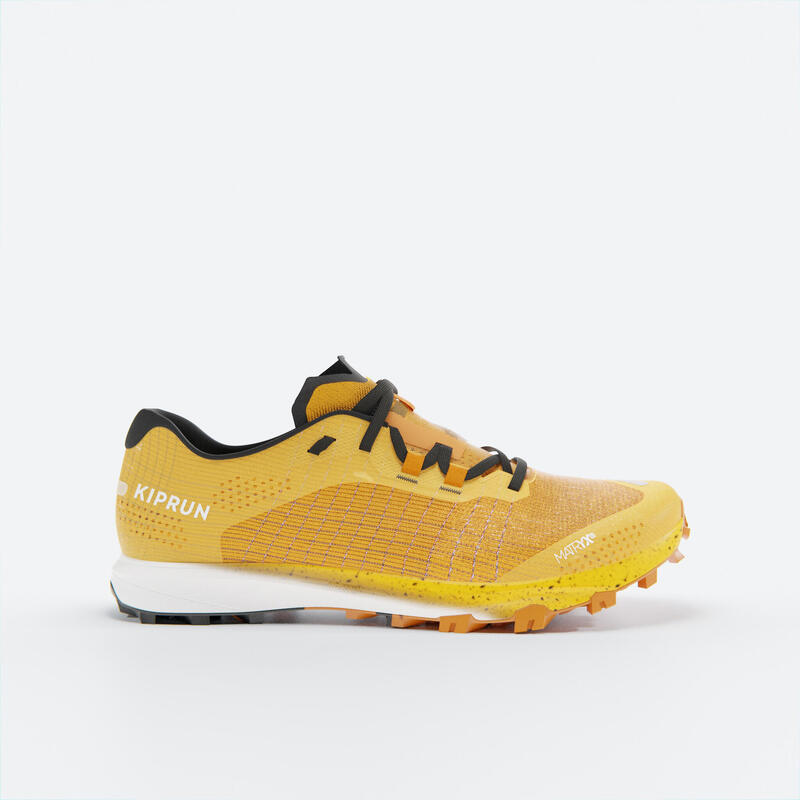 Chaussures trail running compétition homme - kiprun race light mangue