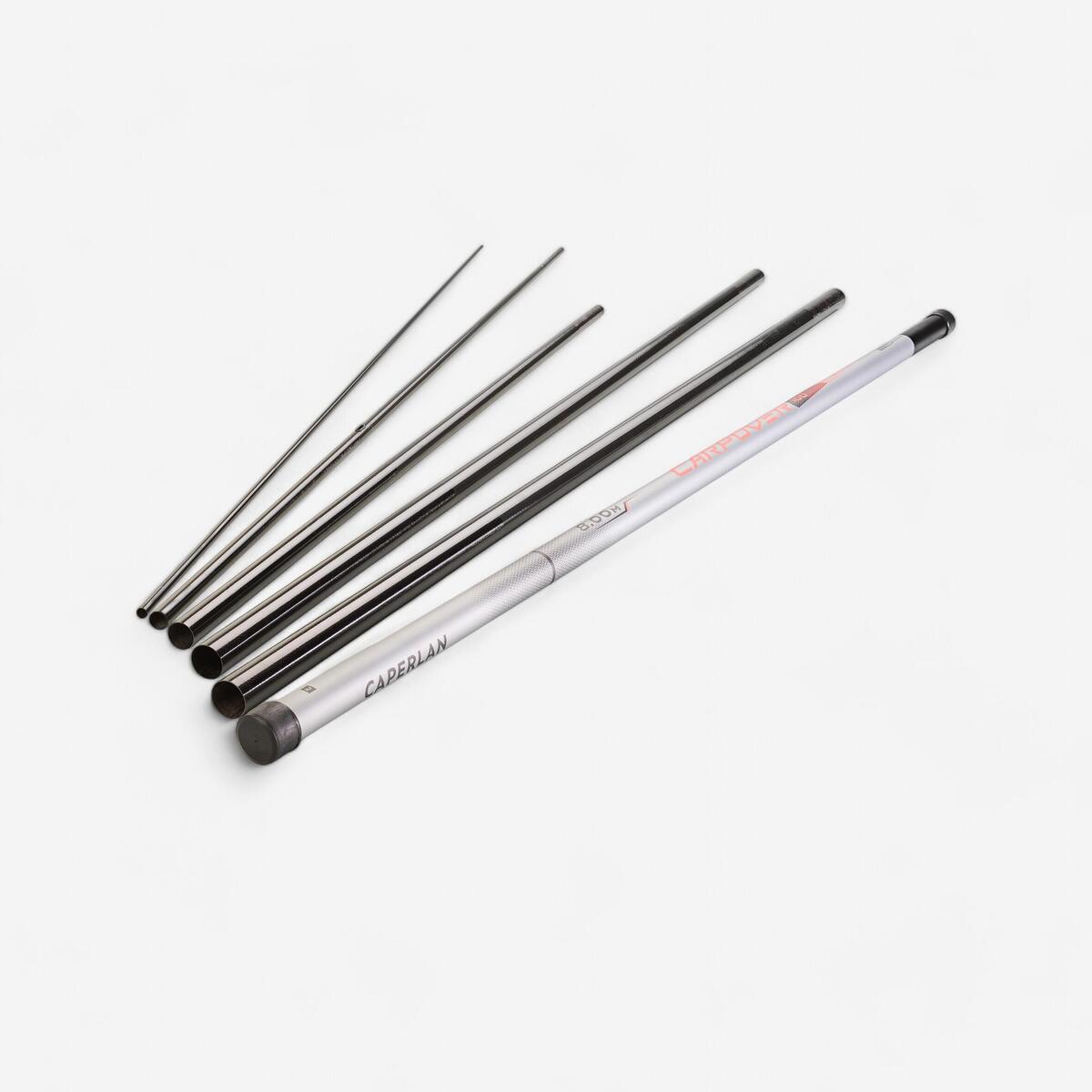 Canne a emmanchement carpover 100 de 8m pour la peche de la carpe au coup