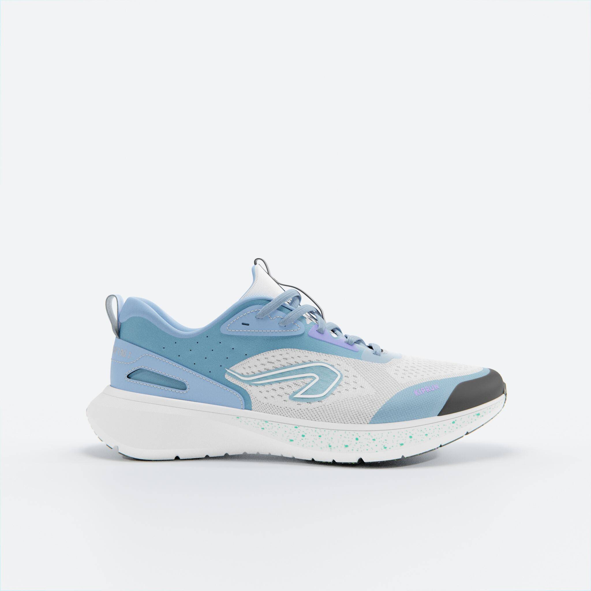 Men Running Shoes Superior Grip Cushioned Upto 20km/week, Jogflow 190.1 - White -  2