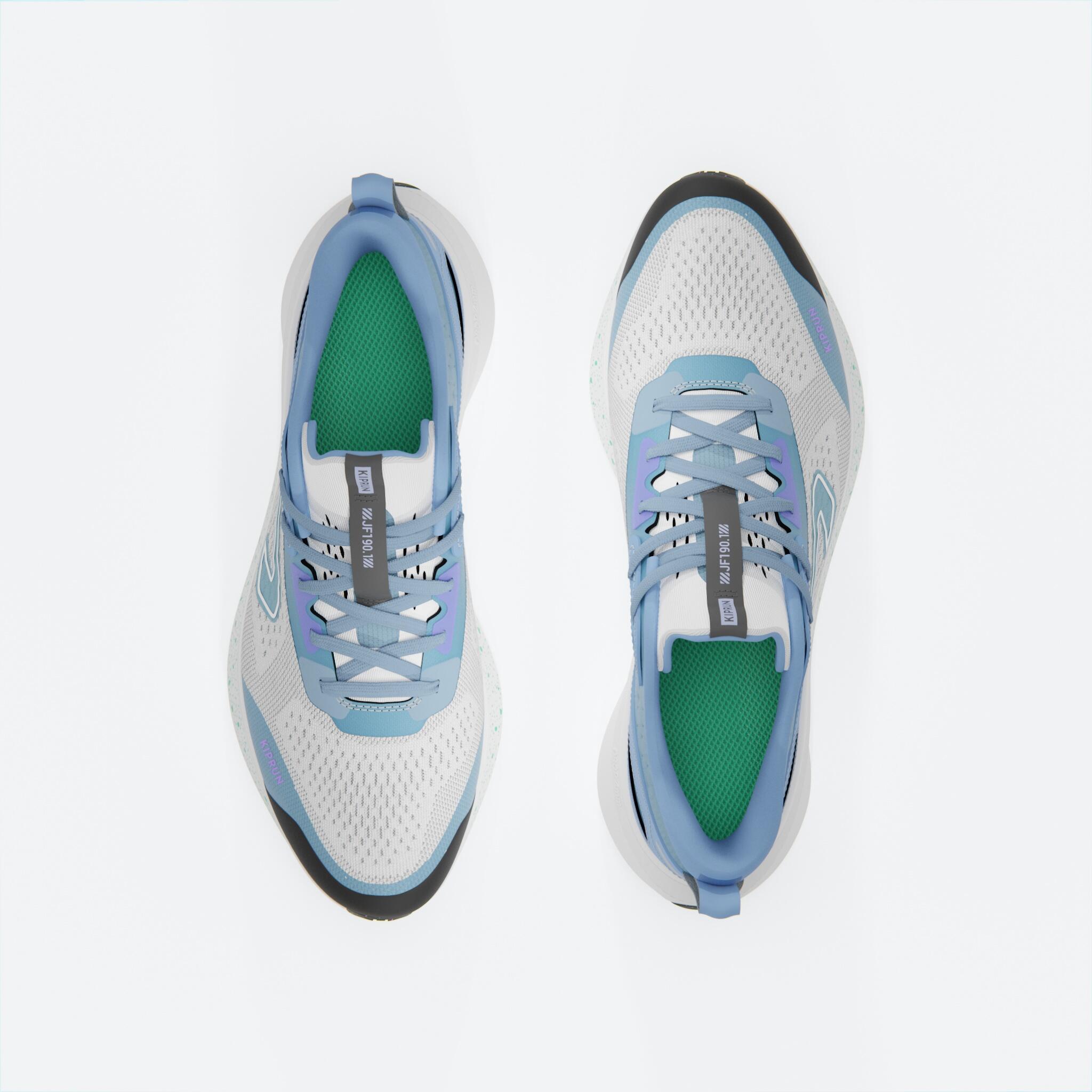 Men Running Shoes Superior Grip Cushioned Upto 20km/week, Jogflow 190.1 - White