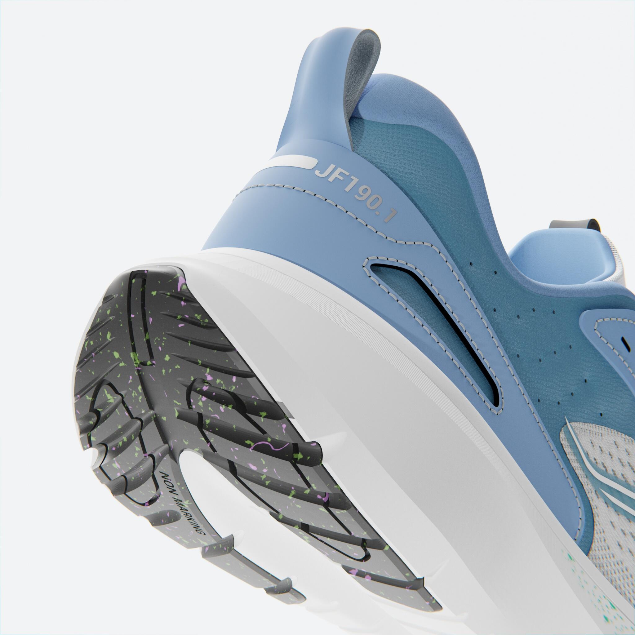 Men Running Shoes Superior Grip Cushioned Upto 20km/week, Jogflow 190.1 - White