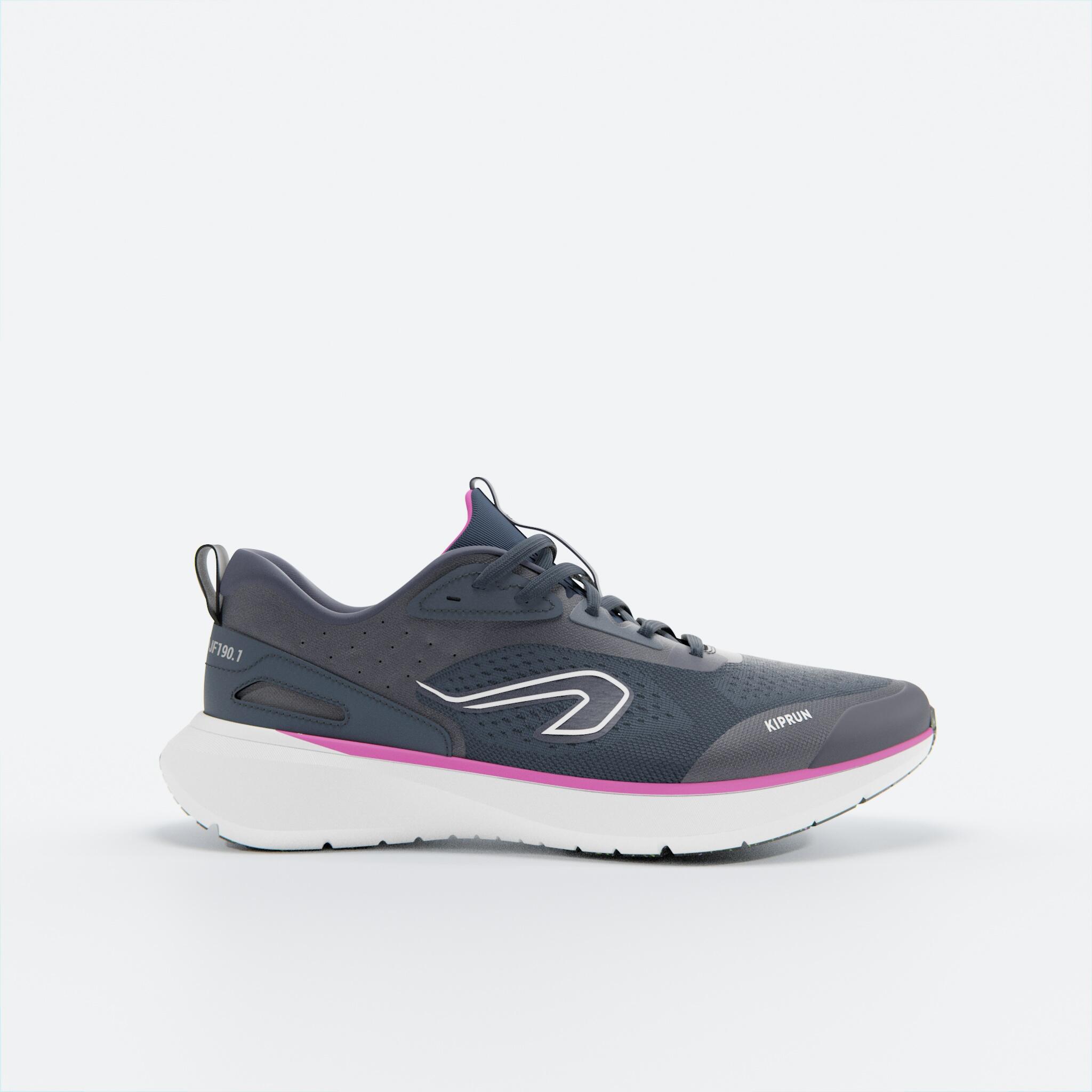 KIPRUN Zapatillas de Running Mujer, Kiprun Jogflow 190.1 Azul oscuro Rosa 