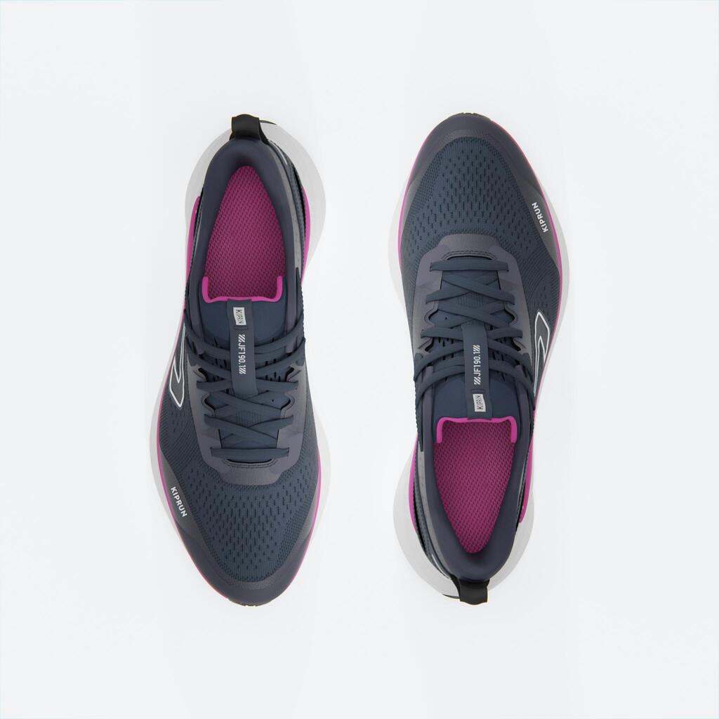 Chaussures de Running Femme, Kiprun Jogflow 190.1 Blanc Violet