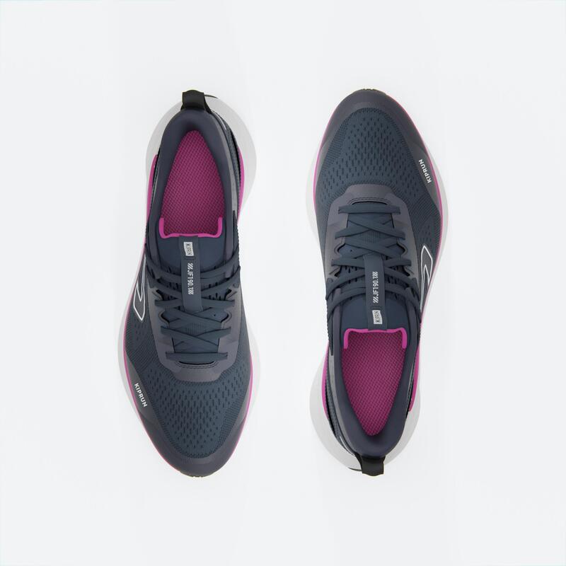 Hardloopschoenen voor dames JOGFLOW 190.1 blauw/donkerroze