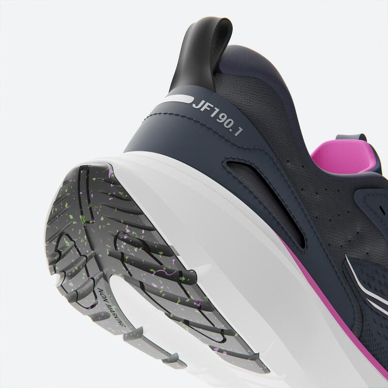 Hardloopschoenen voor dames Jogflow 190.1 donkerblauw/roze