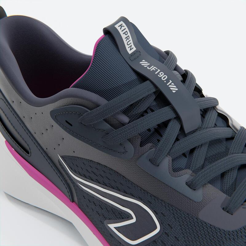 女款跑鞋 JOGFLOW 190.1－深藍色粉色