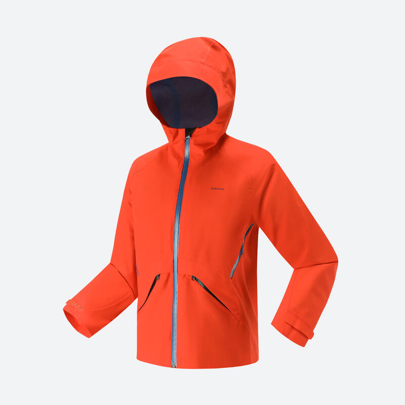 Children's waterproof hiking jacket - MH550 - red