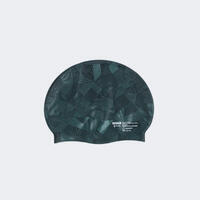 Crno-zelena silikonska kapa za plivanje GEOL (jedna veličina)