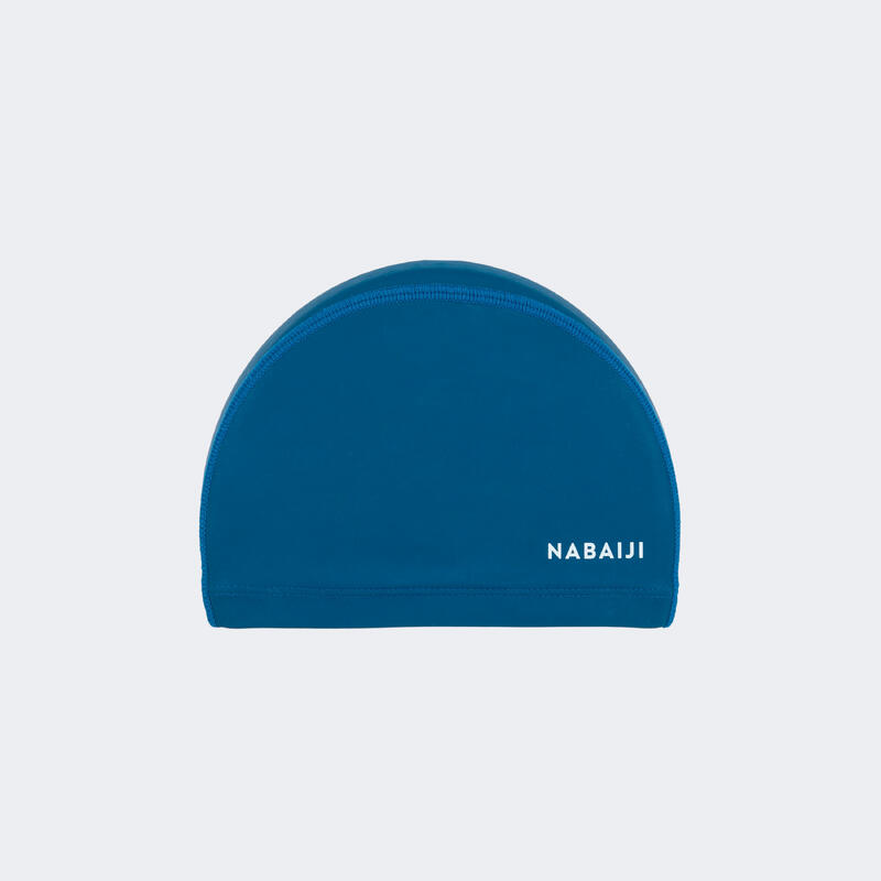 Bonnet de Bain en Maille Enduite - Tissu Uni - Taille M - Bleu