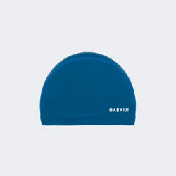 Bonnet de Bain en Maille Enduite - Tissu Uni - Taille M - Bleu