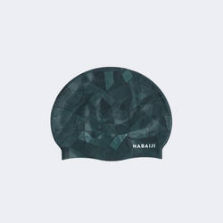 SILICONE swim cap - One size - Geol black green