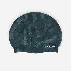 Gorro Natación Silicona Negro Verde Geol Talla Única