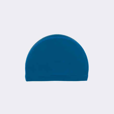 Silikoninė-medžiaginė plaukimo kepuraitė, M dydžio, mėlyna