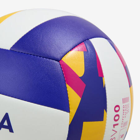 Ballon de beach volley - BV100 classic taille 5 - coloré