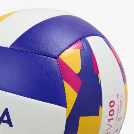 Paplūdimio tinklinio kamuolys „BV100 Classic“, 5 dydžio, spalvotas