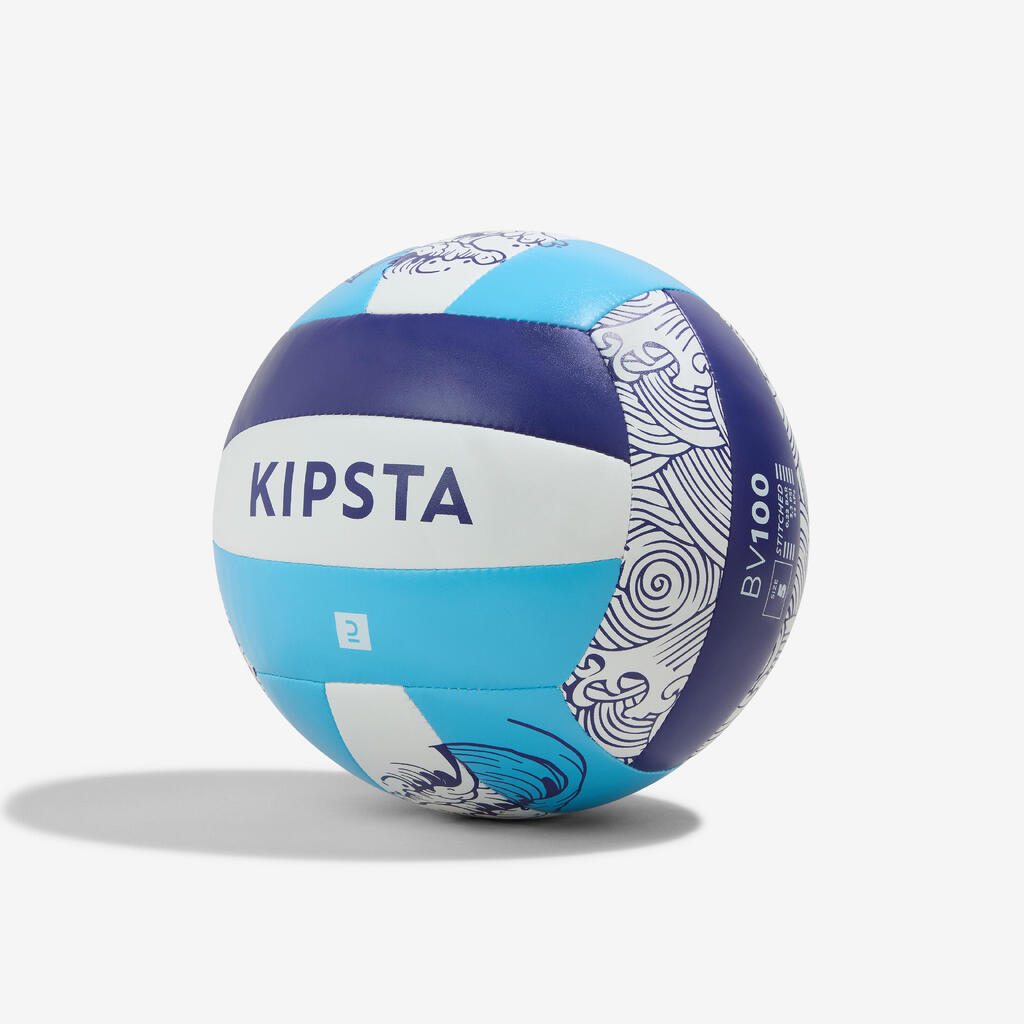 Paplūdimio tinklinio kamuolys „BV100 Classic“, 5 dydžio, turkio spalvos