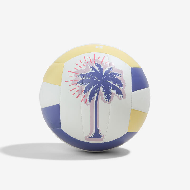 Bola de Voleibol de Praia Tamanho 5 BV100 Classic Amarelo Violeta