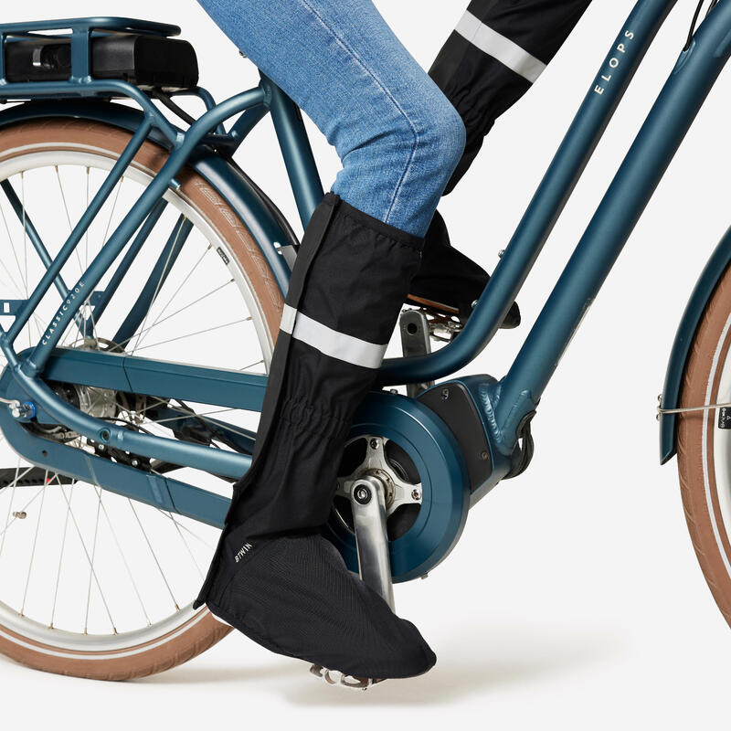 Ochraniacze na buty na rower miejski Btwin 900 długie przeciwdeszczowe
