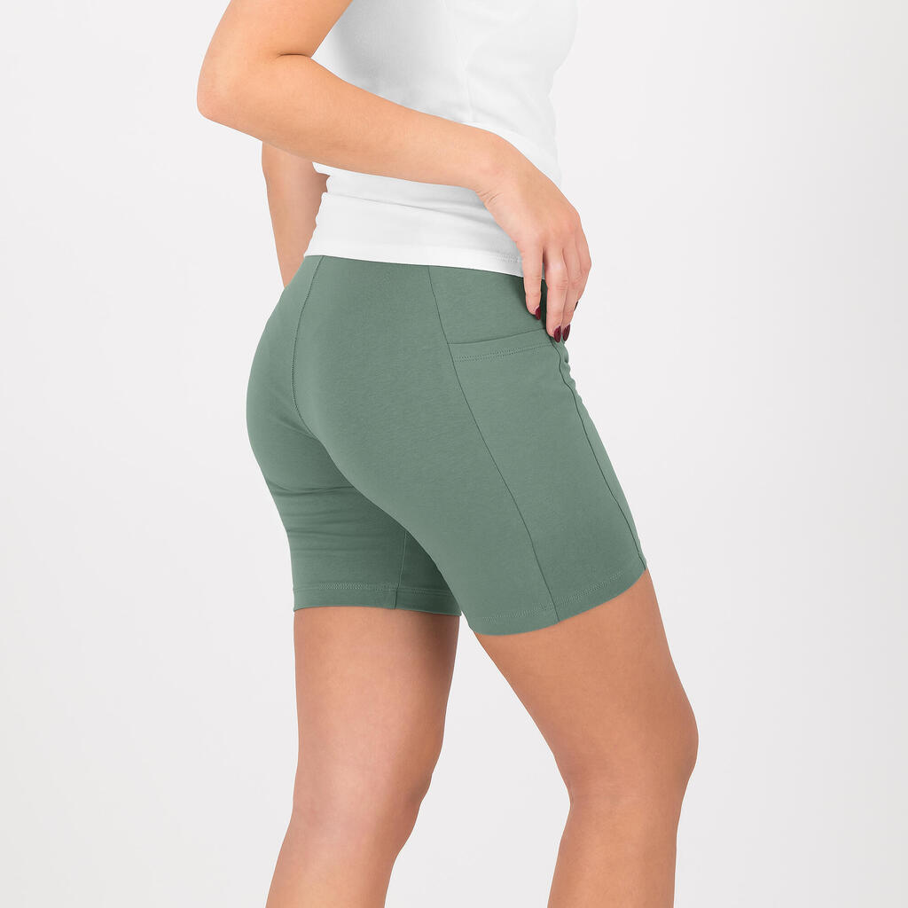 Women's Short Fitness Leggings - Green