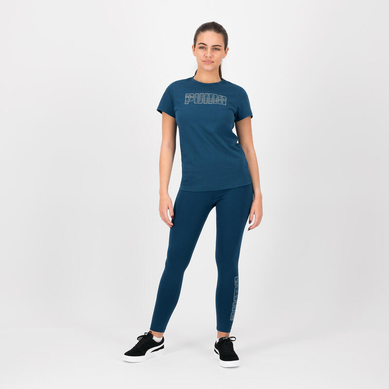 Puma T-Shirt Damen Baumwolle - blau