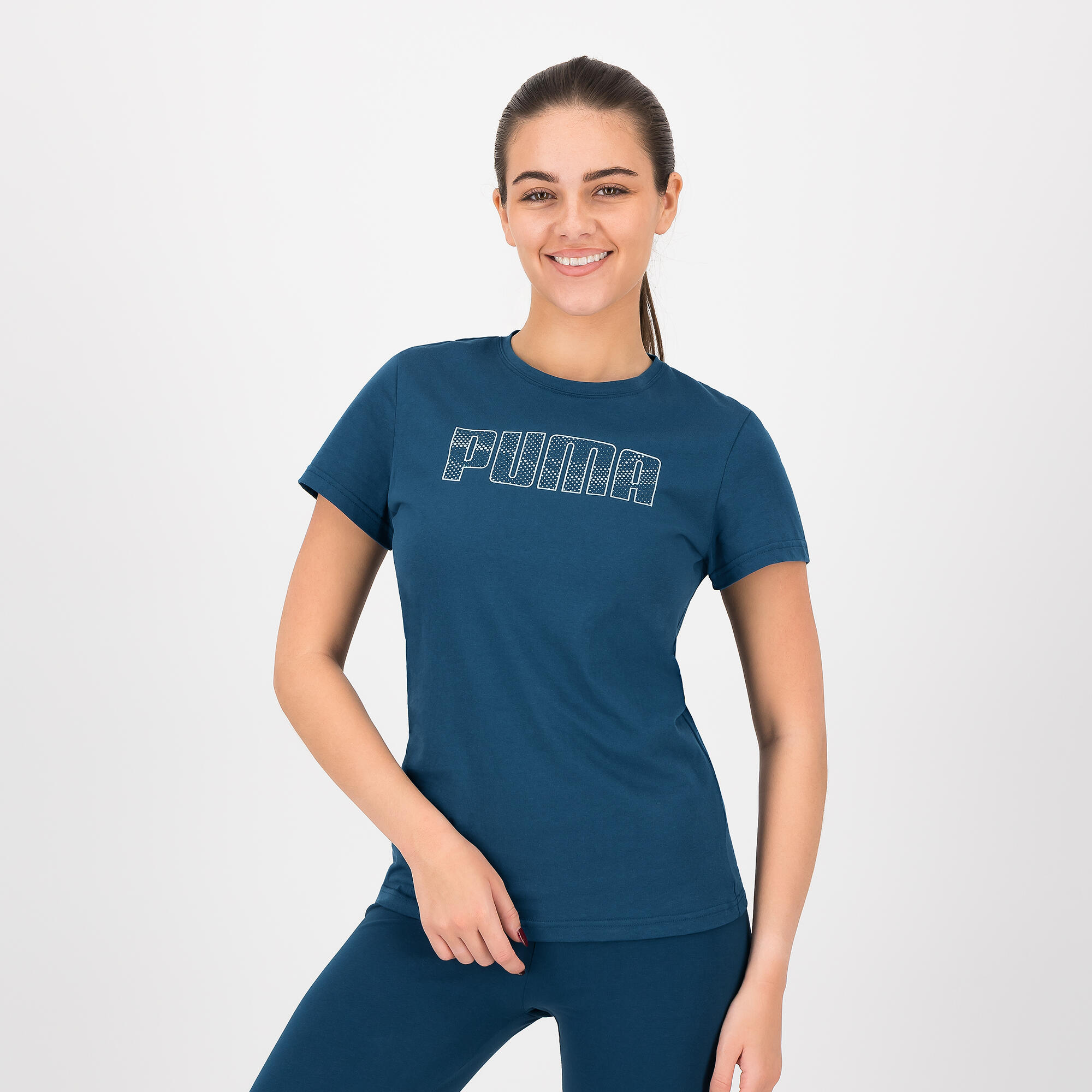 Tricou Bumbac Fitness Puma Albastru Dama