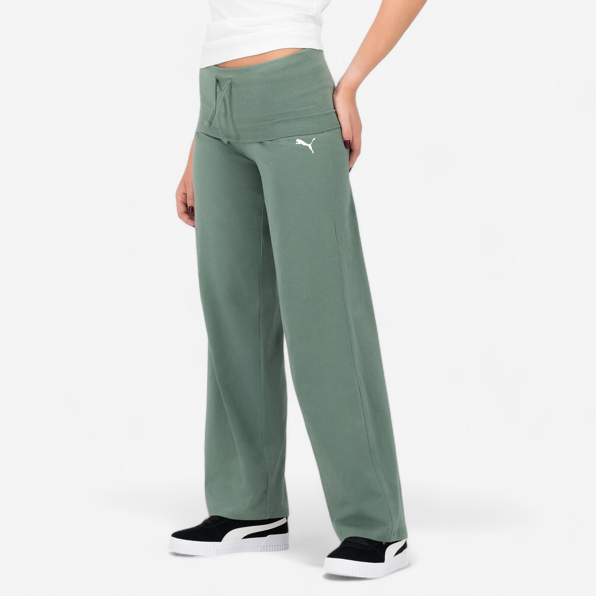 Pantalon De Trening Fitness Puma Verde Dama