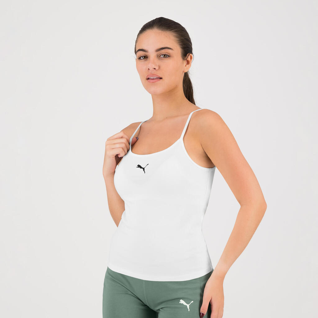 Majica bez rukava za fitness ženska bijela