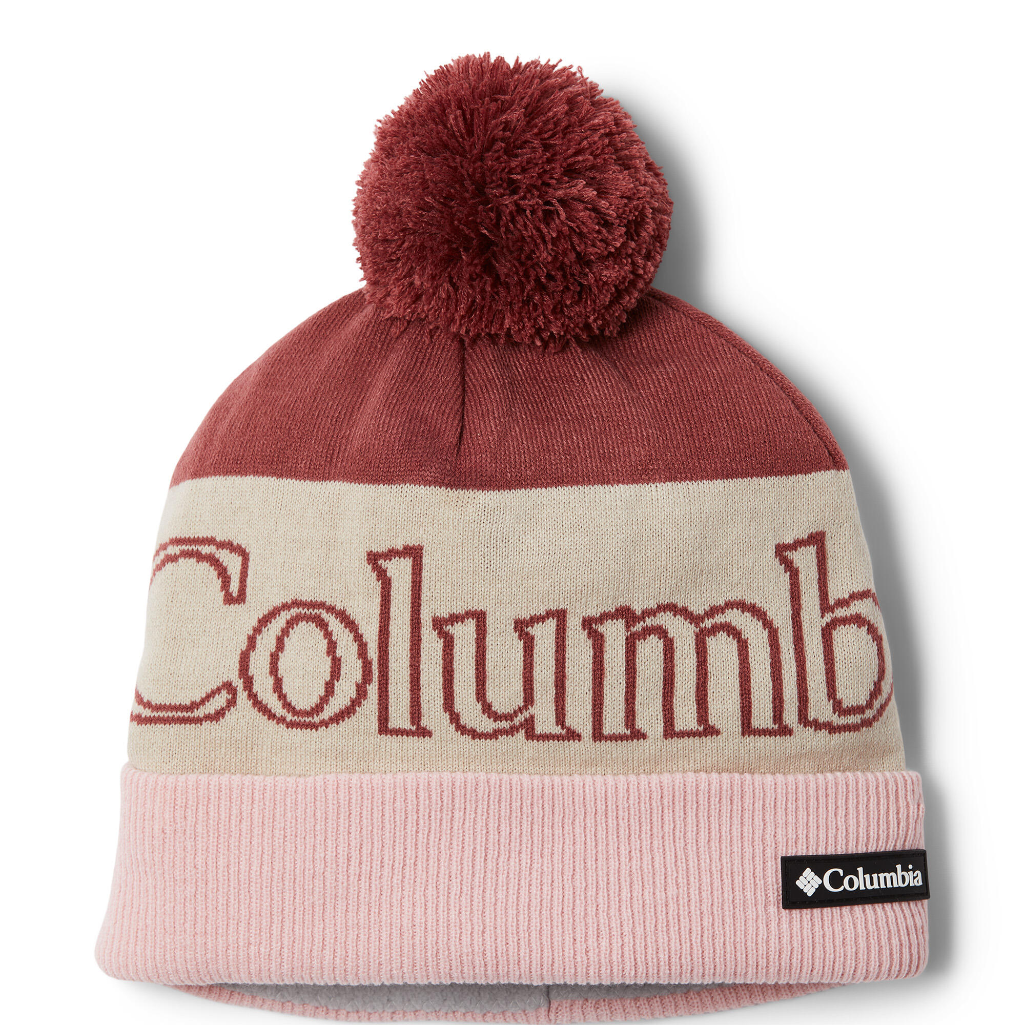 Columbia - Bonnet Columbia Polar Powder™beetroot, Dark Stone, Dusty Pink - Bonnet - Ski Freeski Snowboard Luge - - Taille Unique - Decathlon