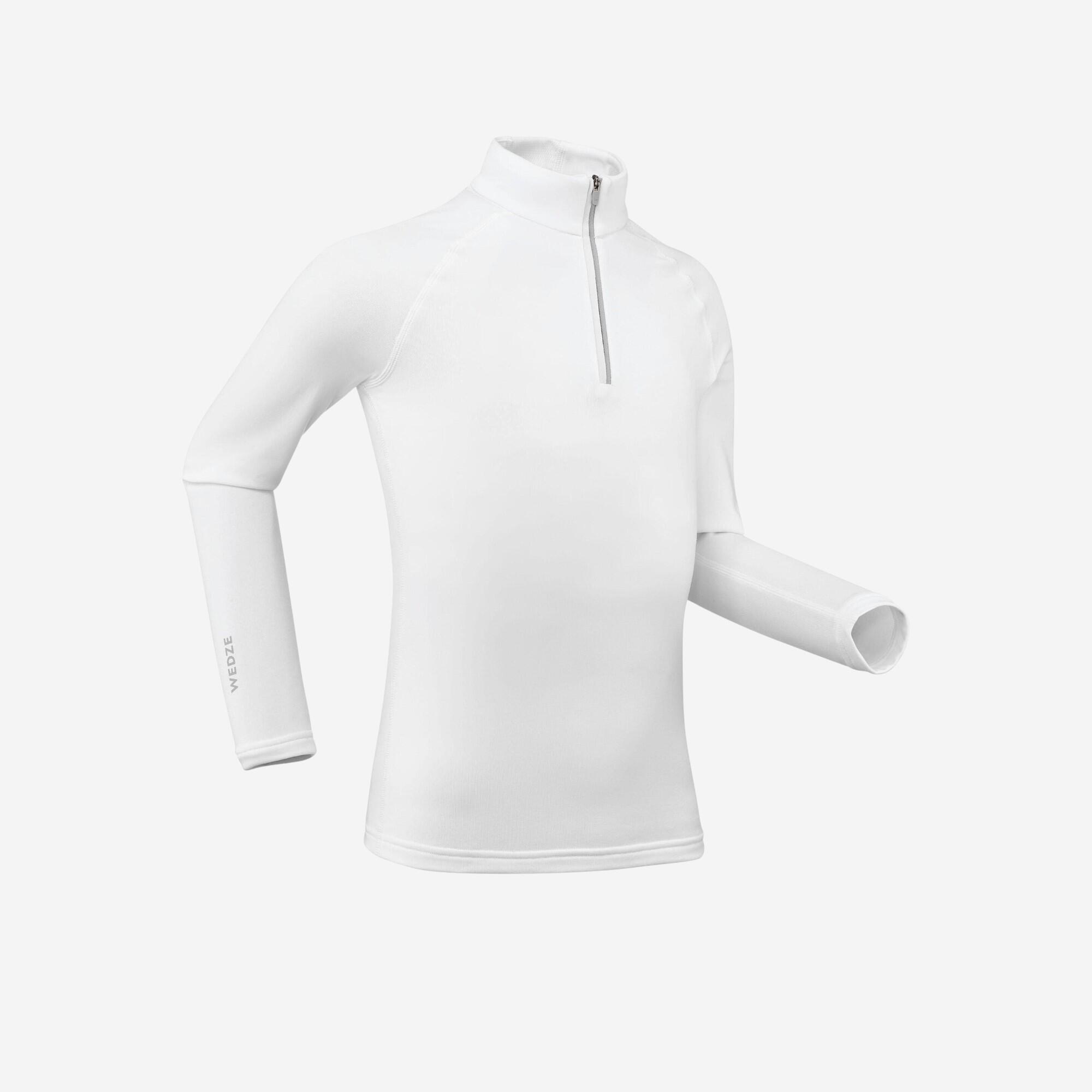 Koszulka termoaktywna narciarska dla dzieci Wedze BL 500 1/2 zip