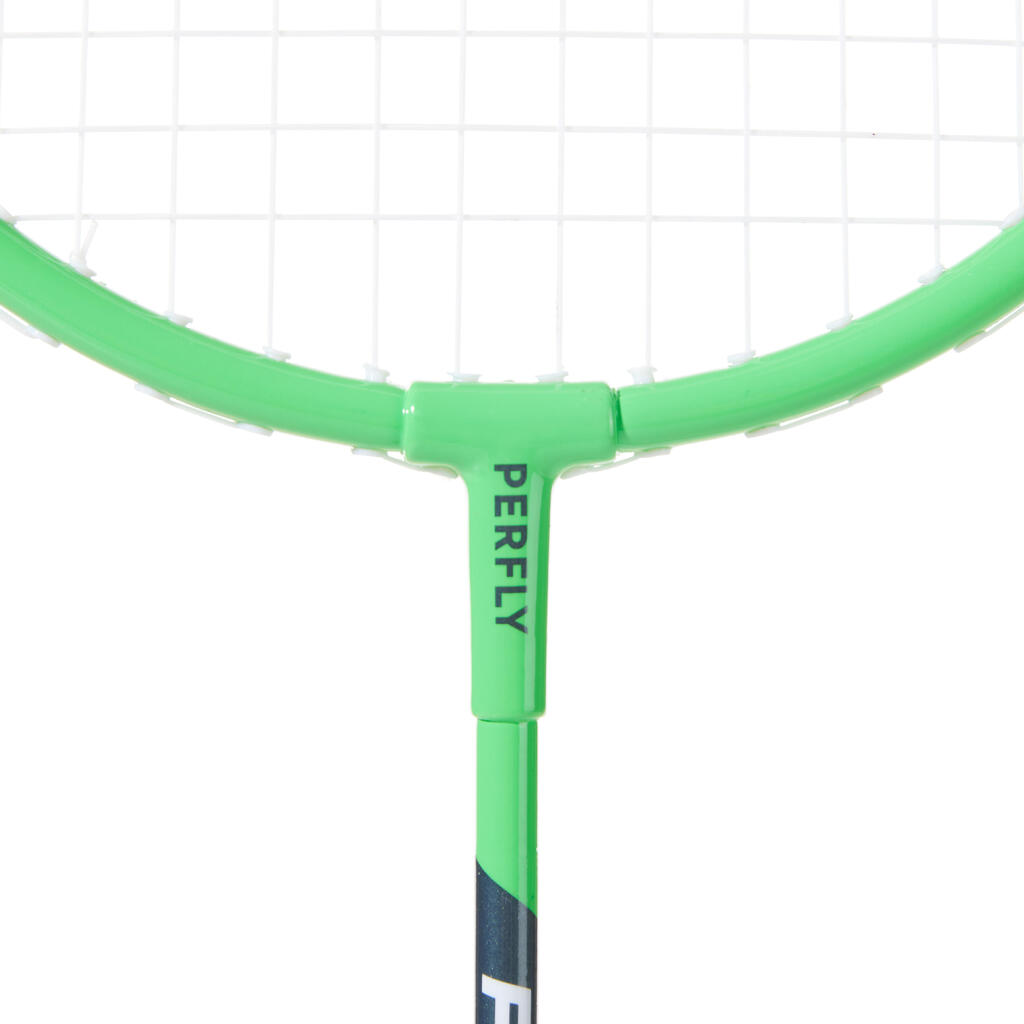 Bērnu badmintona rakešu komplekts “BR 130”, zaļa/medus