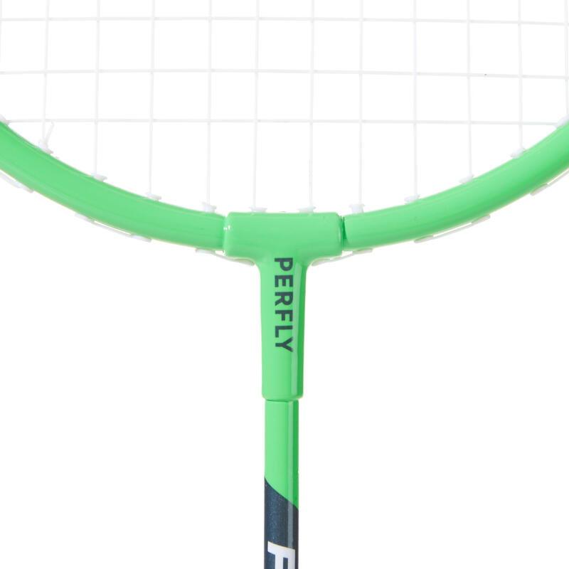 Lot de Raquettes de Badminton Enfant BR 130 - Vert/Miel