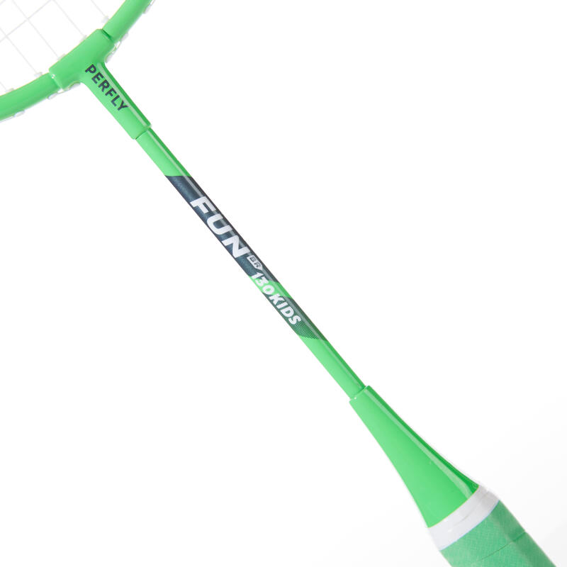 Lot de Raquettes de Badminton Enfant BR 130 - Vert/Miel