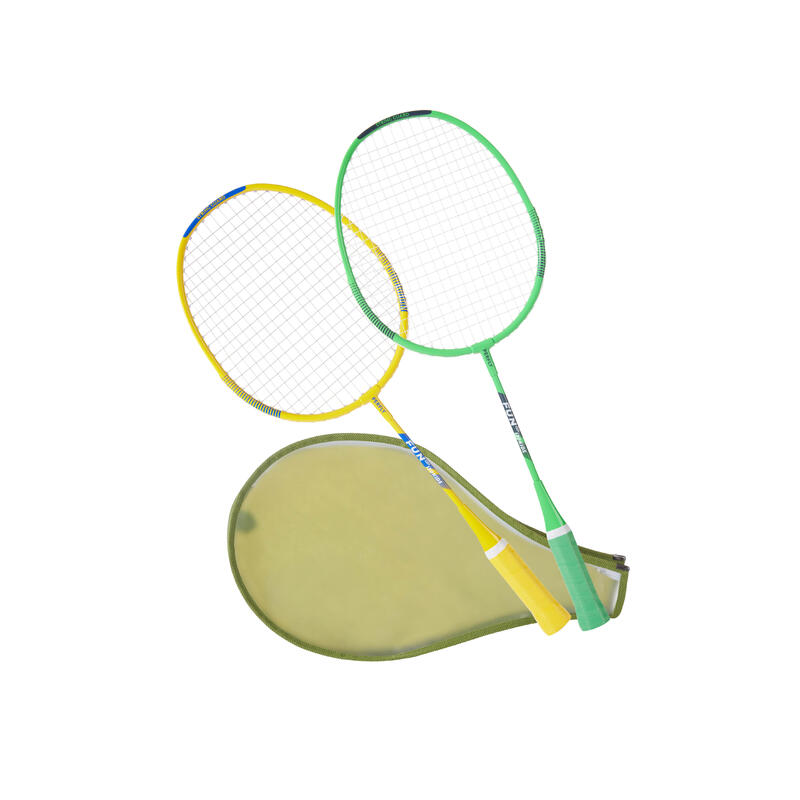 Set de rachete de badminton BR 130 Verde/Galben Copii