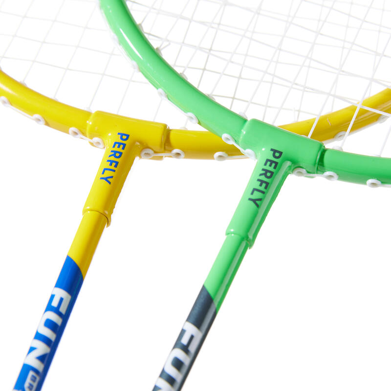 Set de rachete de badminton BR 130 Verde/Galben Copii
