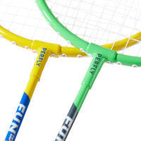 Zeleno-oker dečji komplet reketa za badminton BR 130