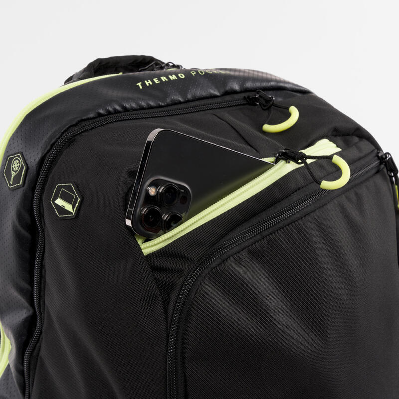 Padel Sırt Çantası - 30 Litre - Gri/Sarı - PBP Elite
