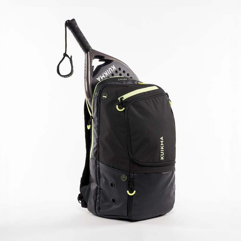 Padel Sırt Çantası - 30 Litre - Gri/Sarı - PBP Elite