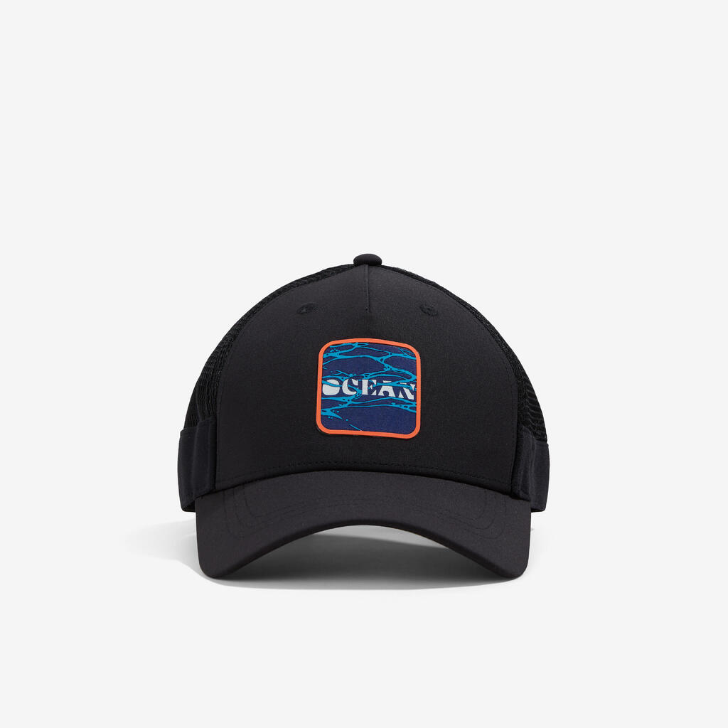 Adult Trucker Style Beach Volleyball Cap BVCAP - White/Ochre