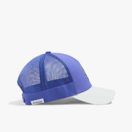 Suaugusiųjų paplūdimio tinklinio kepuraitė su snapeliu „BVCAP“, mėlyna, balta